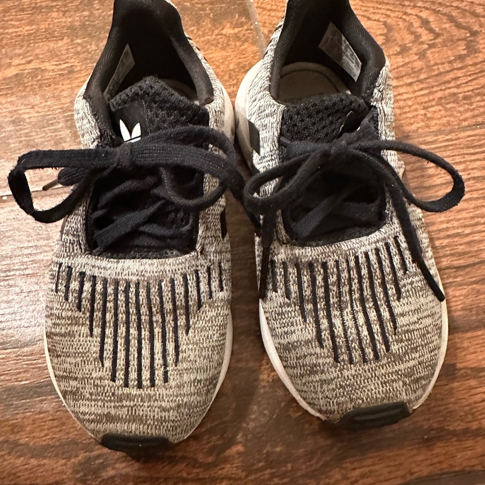 Adidas Black and Gray Knit Sneakers